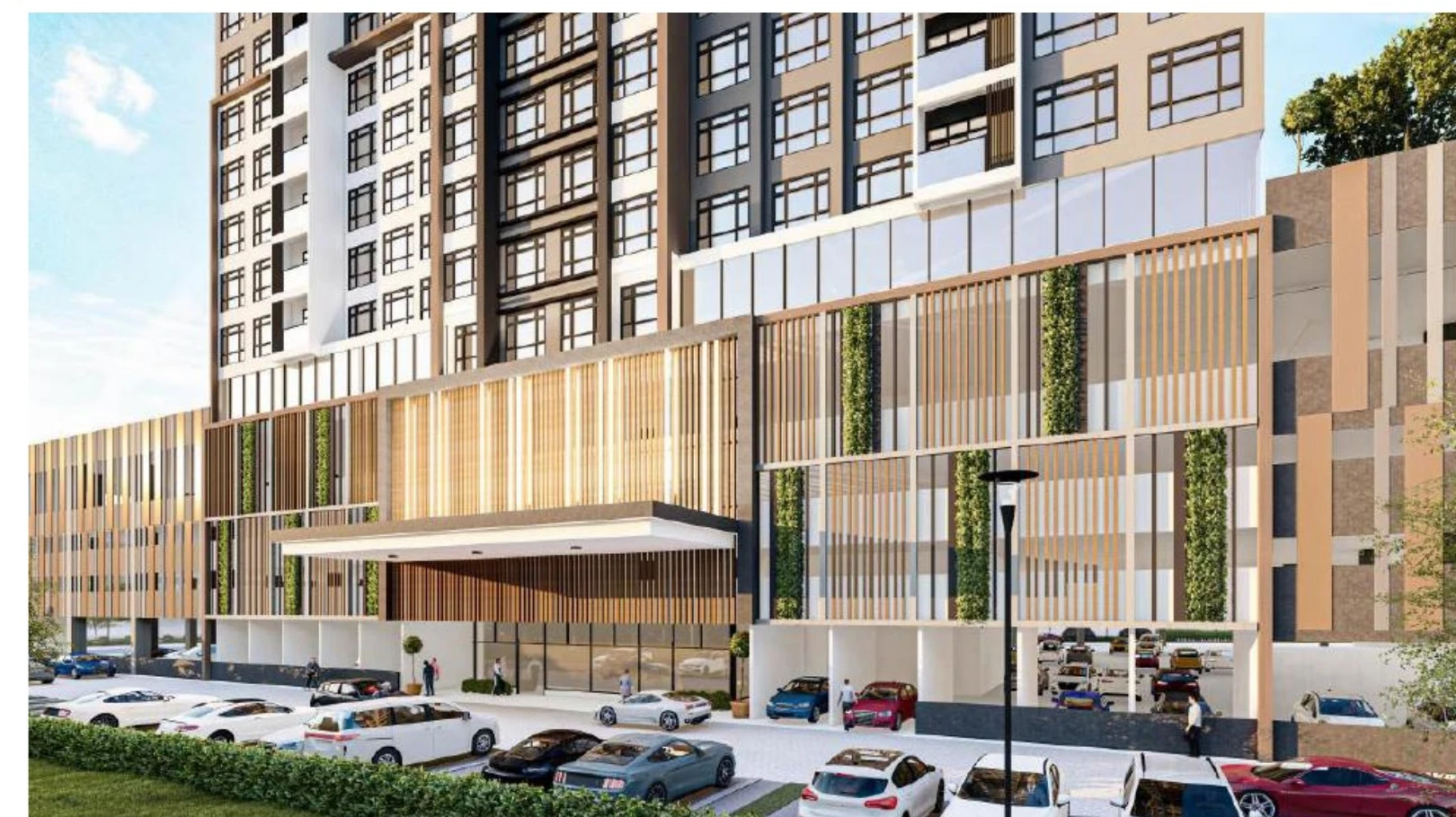 Artist's impression of the Daya 1 Residences arrival area