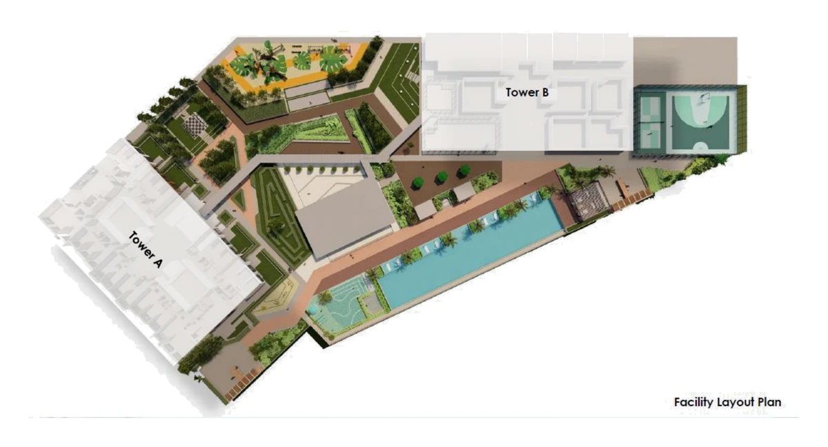 Daya 1 Residences facilities layout plan