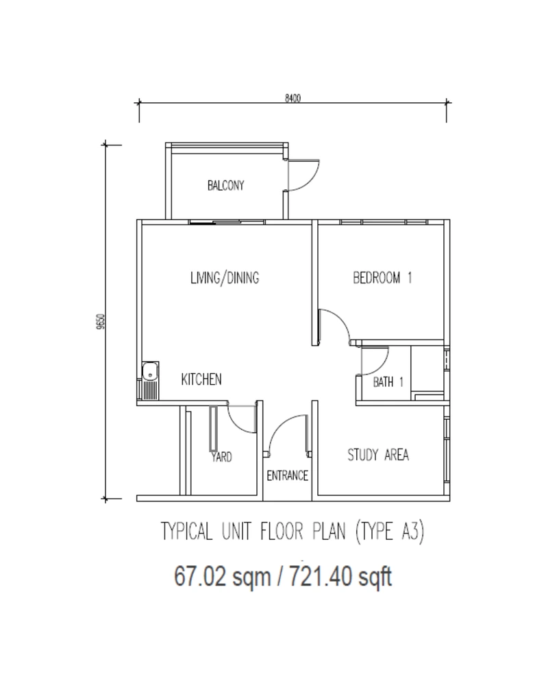 Official Type A3 PES floor plan