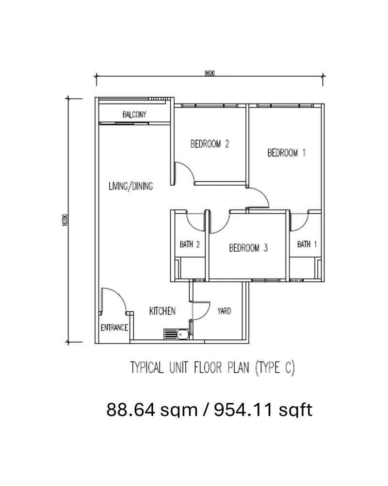 Official Type C floor plan